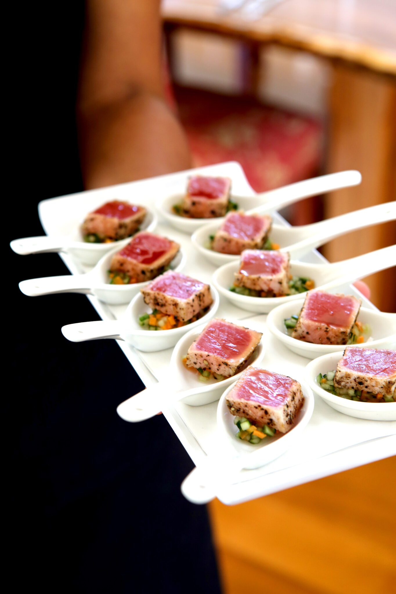 Monkey place catering ENTREE CANAPE YELLOWFIN TUNA 1365x2048
